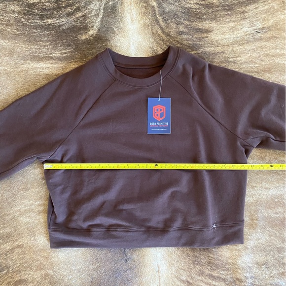 NWT Women’s Born Primitive Chicory Unmatched Cropped Sweatshirt - Picture 4 of 7